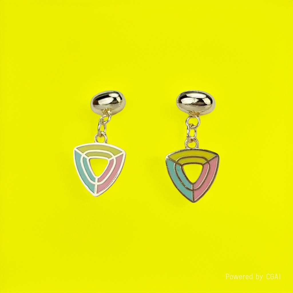 Summer cheerful color earrings with sunflower, horseshoe and pearl flower clusters, original European and American design for women Specification image