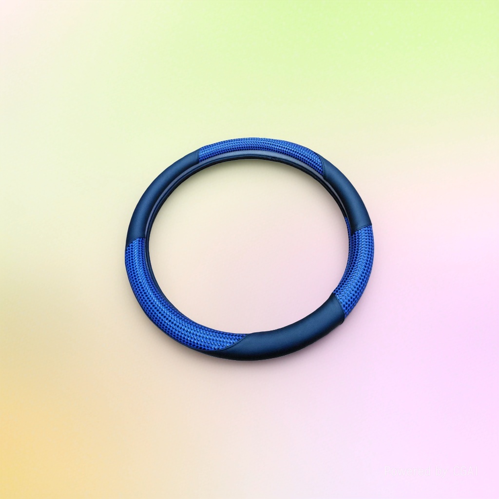 The blue mesh hand-stitched steering wheel cover is suitable for the Teramont Application Scenario