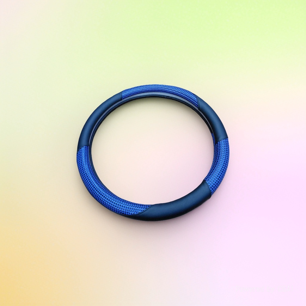 The blue mesh hand-stitched steering wheel cover is suitable for the Teramont details Picture