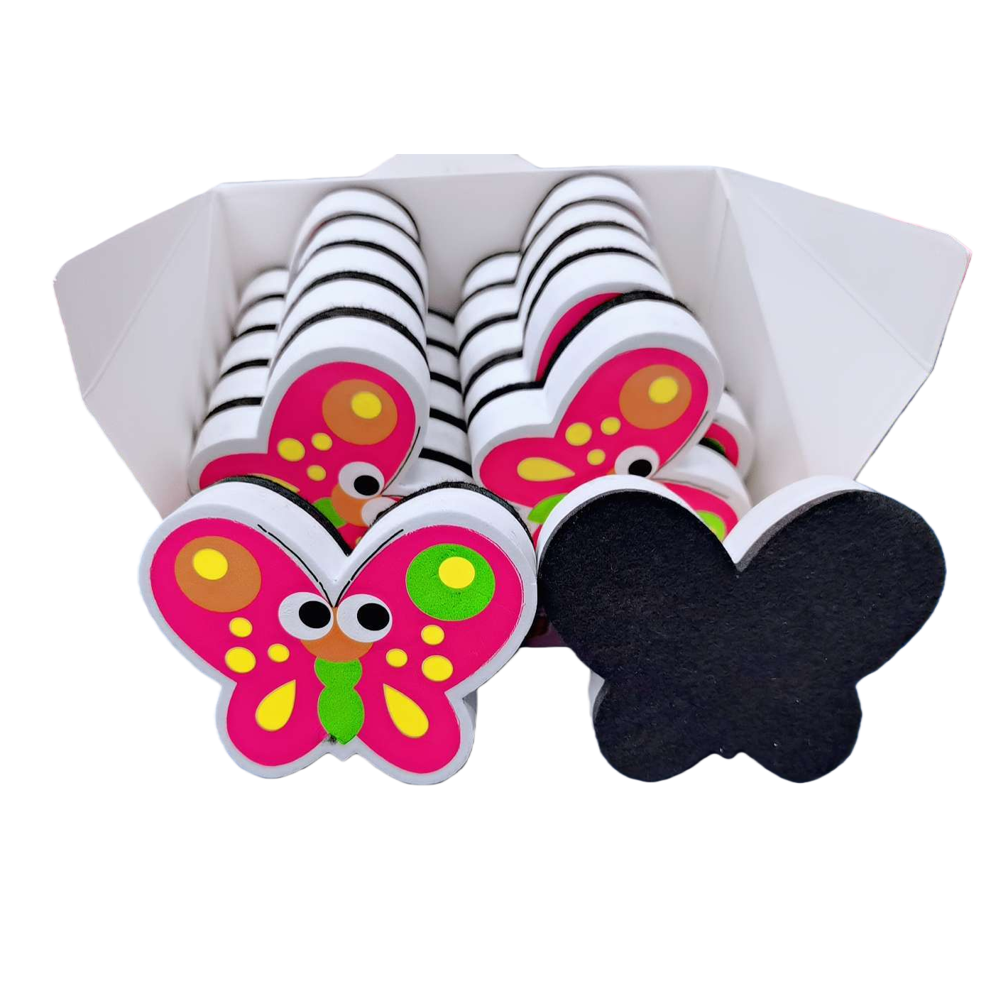 Panda Stationery Colorful butterfly-shaped eraser Blind Box Set, a small stationery gift for primary school students Item Picture