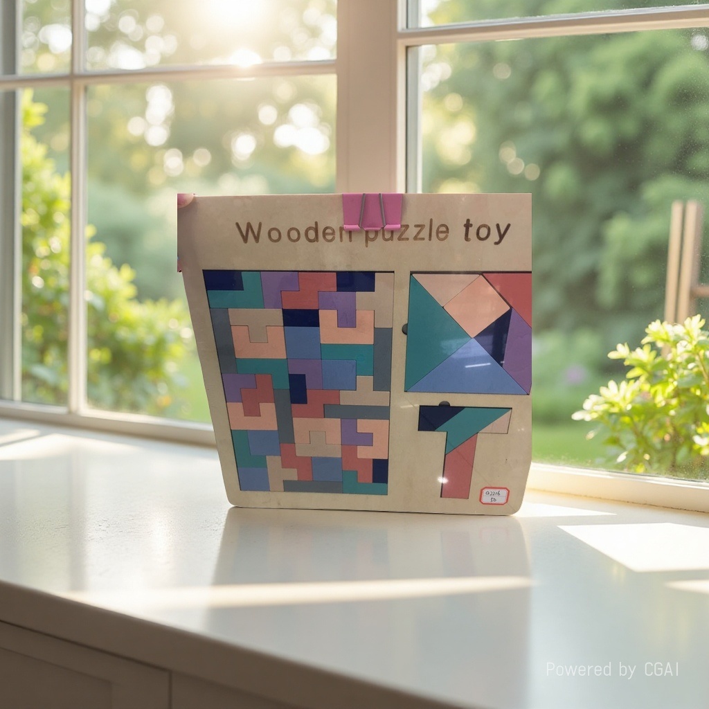 Colorful wooden building blocks details Picture