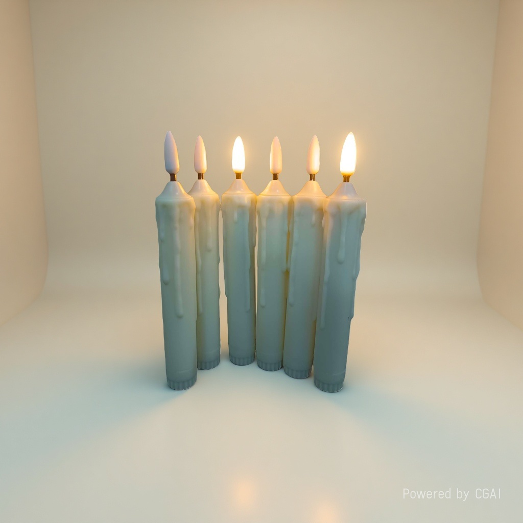 LED蜡烛灯白色仿蜡烛电灯电子蜡烛灯氛围灯供佛长明灯