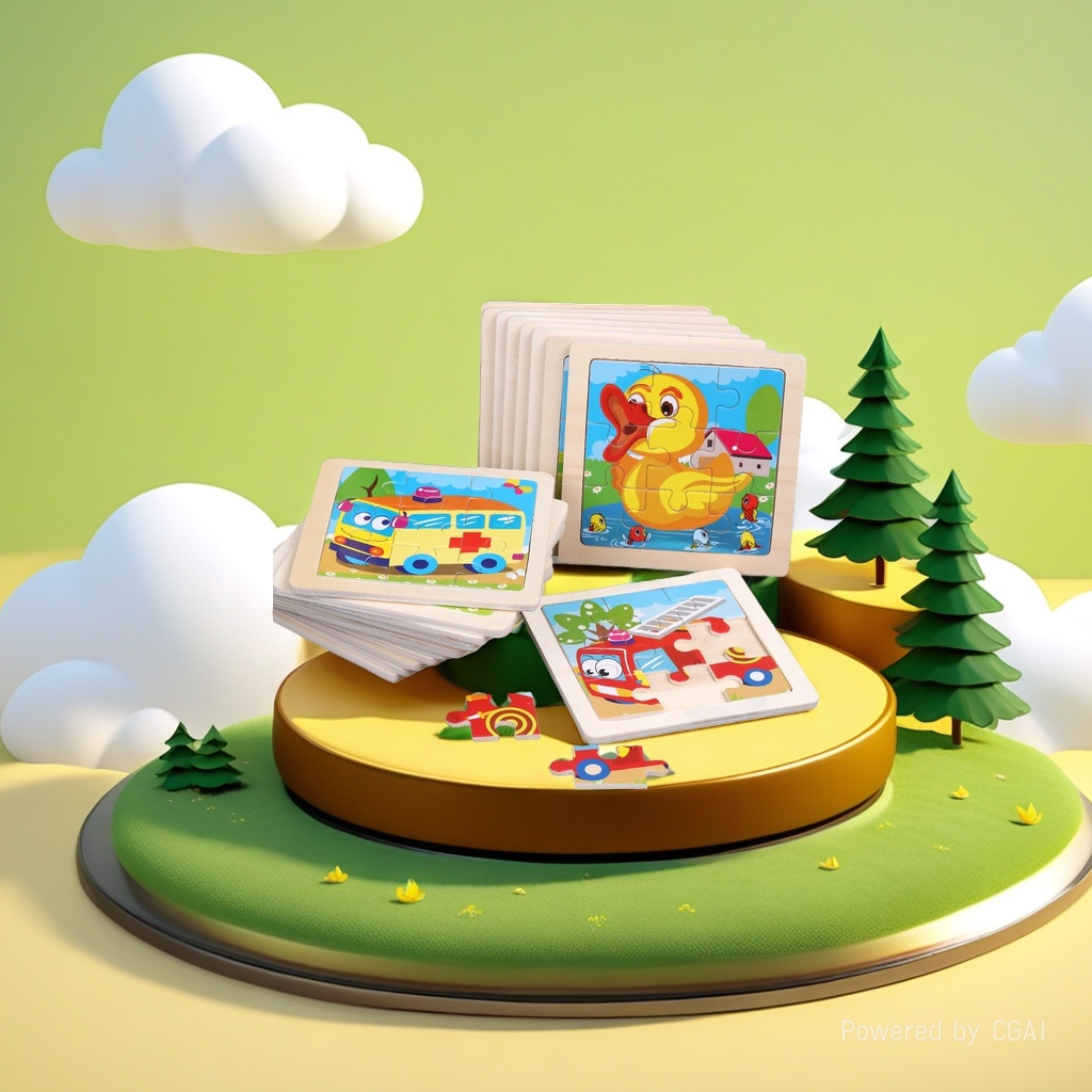 DIY Colorful bean puzzle house jigsaw puzzle toy jigsaw puzzle board Trendy toy 180 pieces including bean puzzle boards