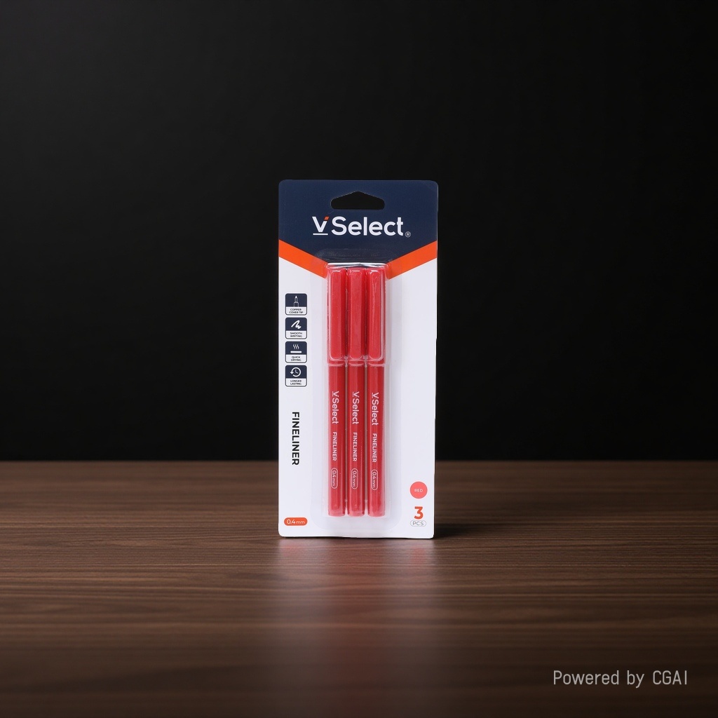 Red 0.4mm signature pens, 3 pieces per card, exclusively for foreign trade. Minimum order quantity: one box Application Scenario