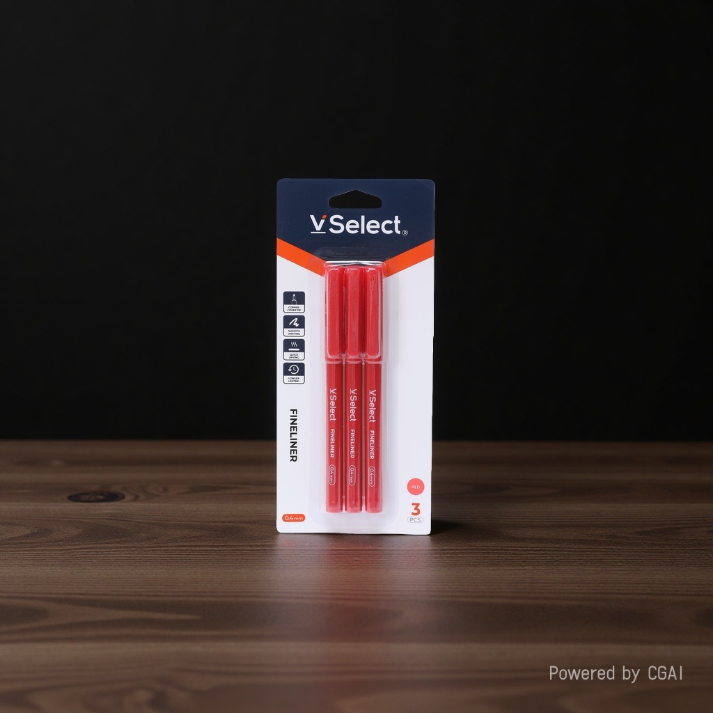 签字笔 红色 0.4mm 3支/卡 外贸专供 一箱起批