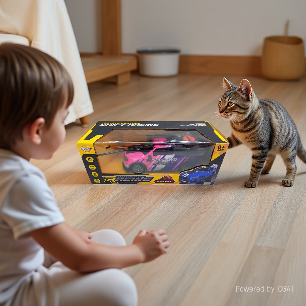 Pink remote-controlled drift racing car model children's toy remote-controlled car racing