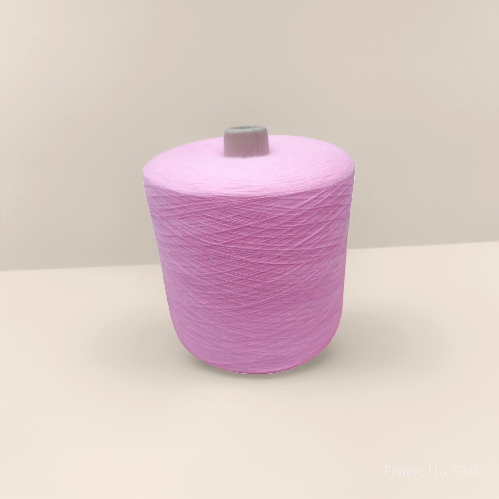 Rosado cartucho de lana trenzado a mano material de bricolaje hilo de algodón bobinador