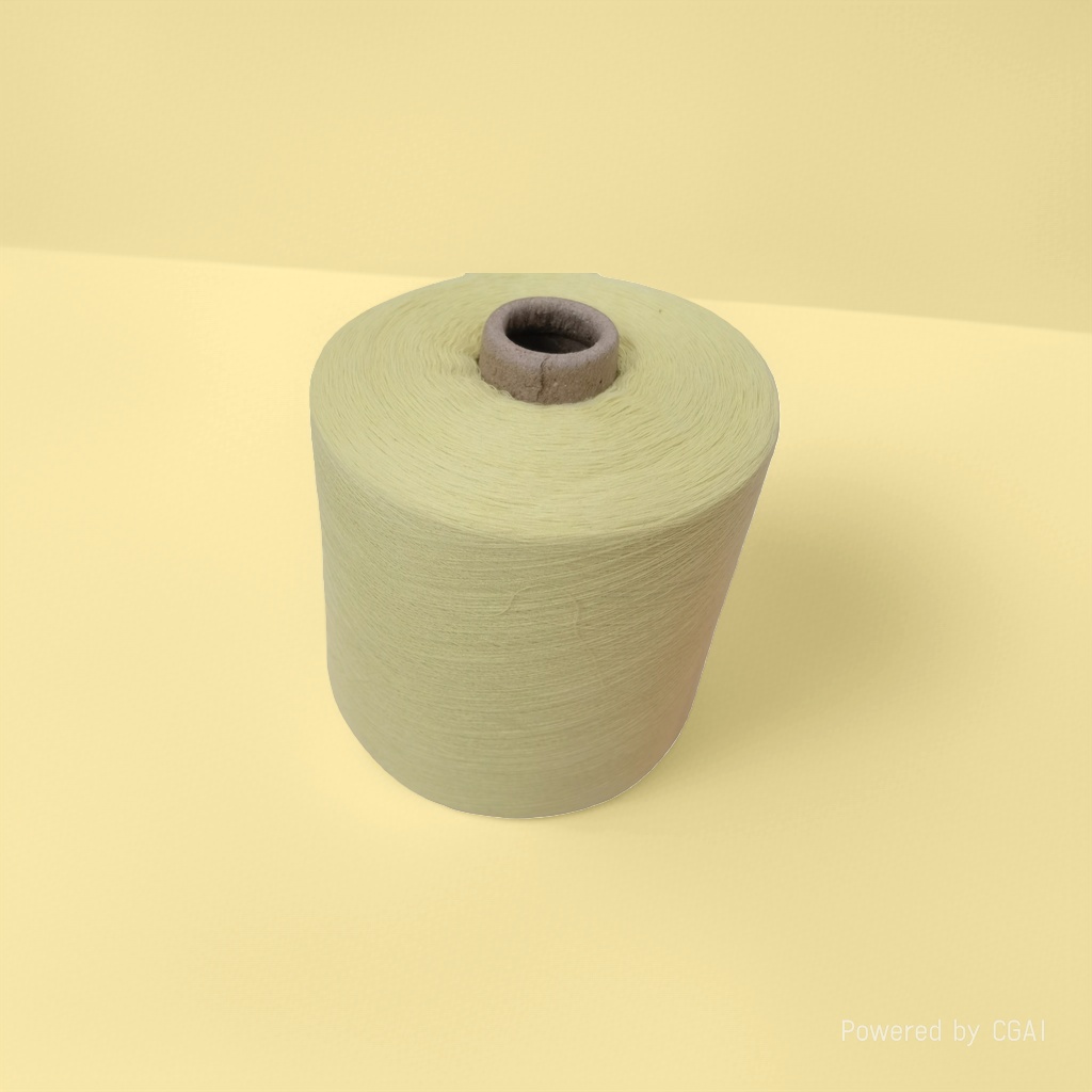 依棉牛奶棉线淡黄色纱线卷毛线团宝宝线棉纺纱yarn