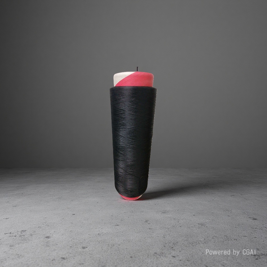 Black yarn tubes are used for hand-knitted crochet with solid-colored cotton thread Specification image