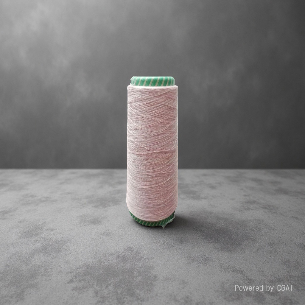 Pink yarn tubes, hand-knitted wool balls, cotton-linen blended weaving DIY material 100g details Picture