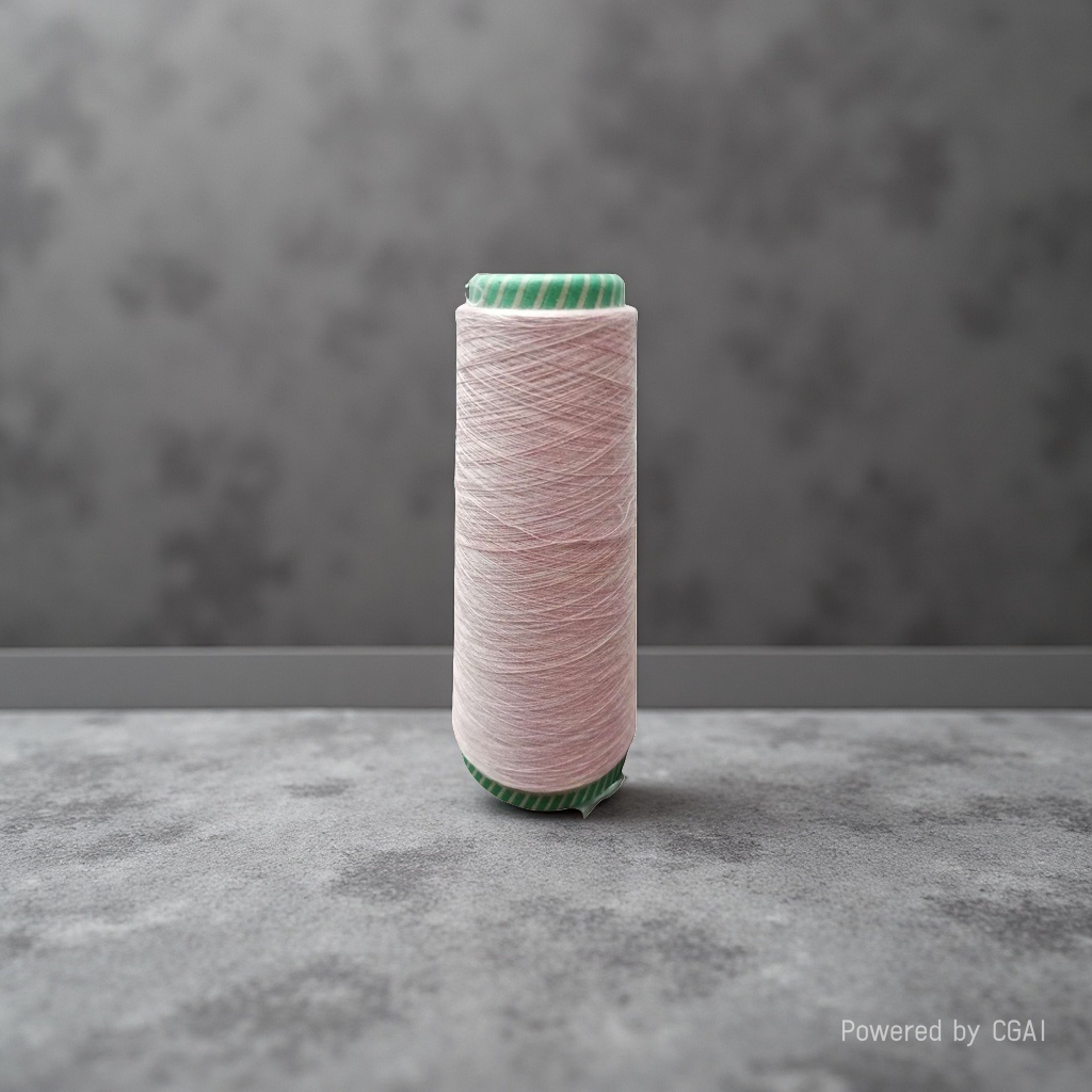 Pink yarn tubes, hand-knitted wool balls, cotton-linen blended weaving DIY material 100g Specification image