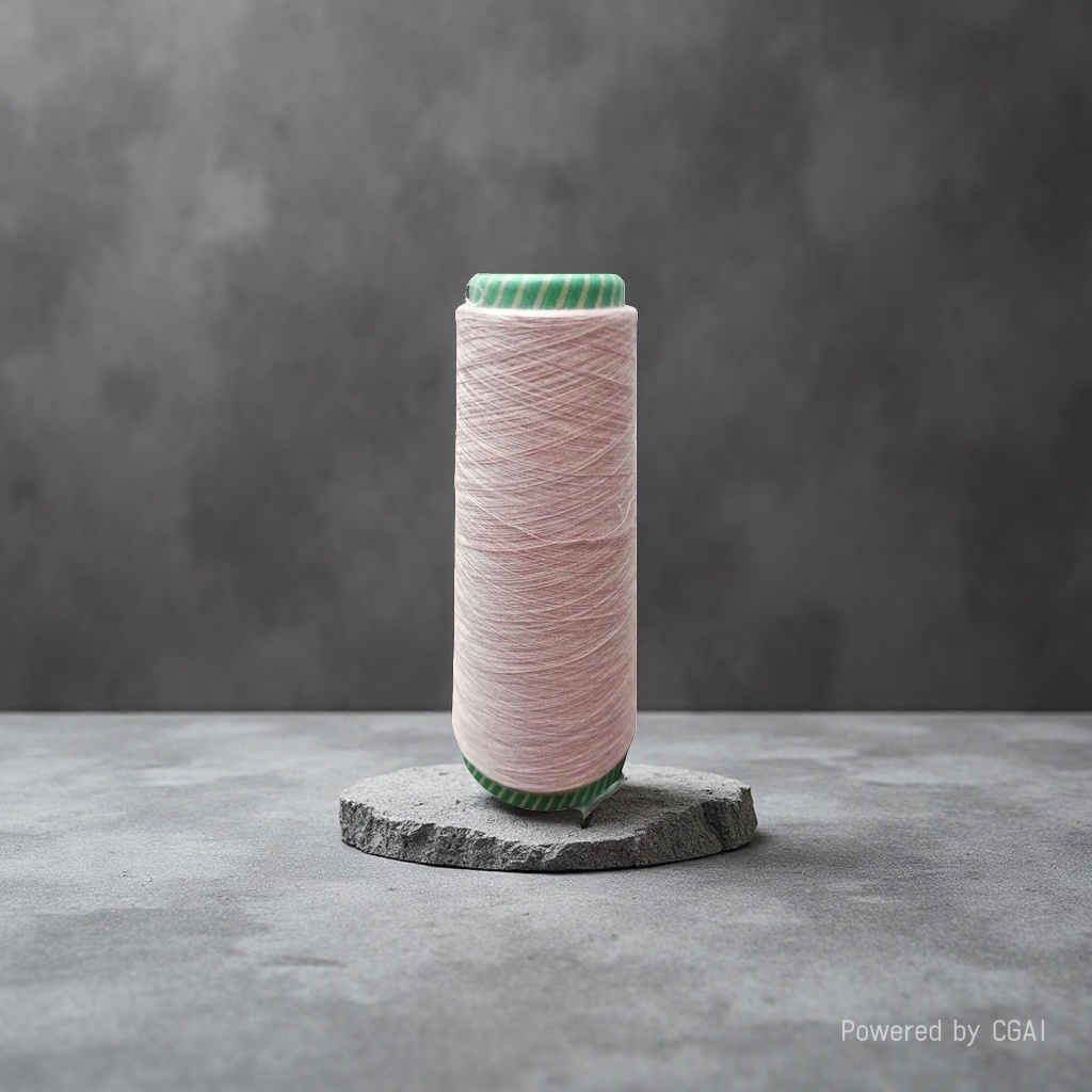 Pink yarn tubes, hand-knitted wool balls, cotton-linen blended weaving DIY material 100g