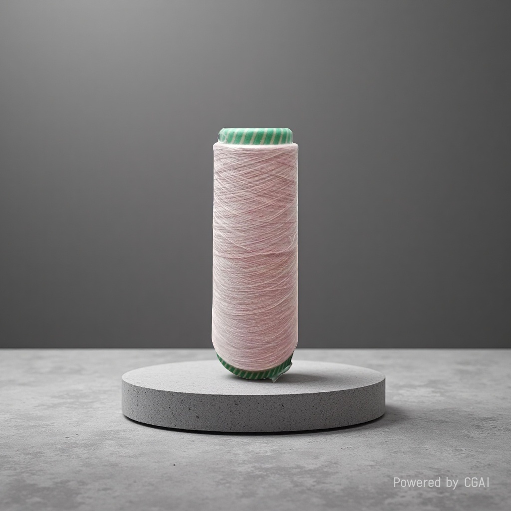 Pink yarn tubes, hand-knitted wool balls, cotton-linen blended weaving DIY material 100g Application Scenario