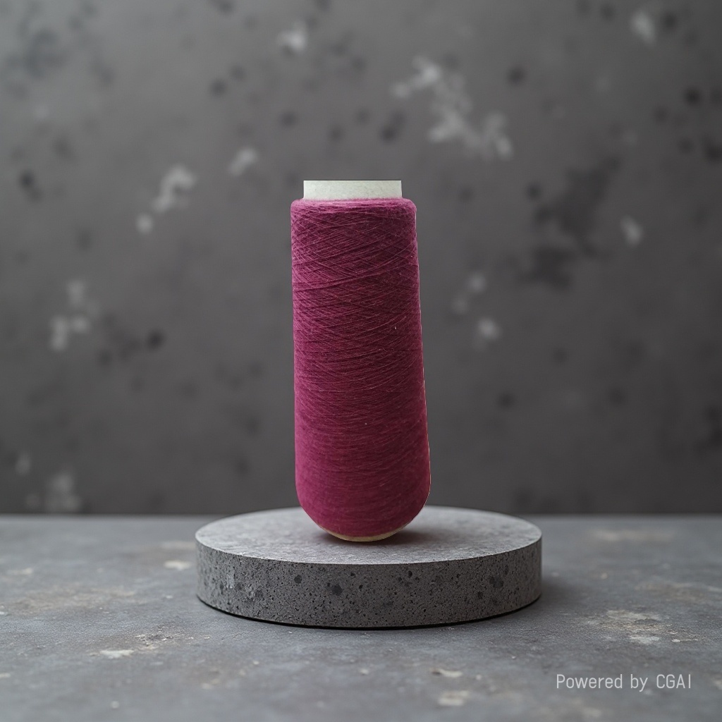 The purple-red yarn is used to roll other yarns and wool for hand crochet Specification image