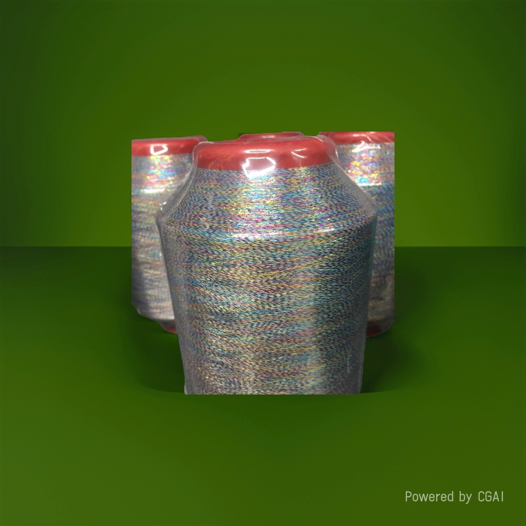 Colored sequined chemical fiber yarn 3075 axle-packed polyester-nylon blended waxed wool