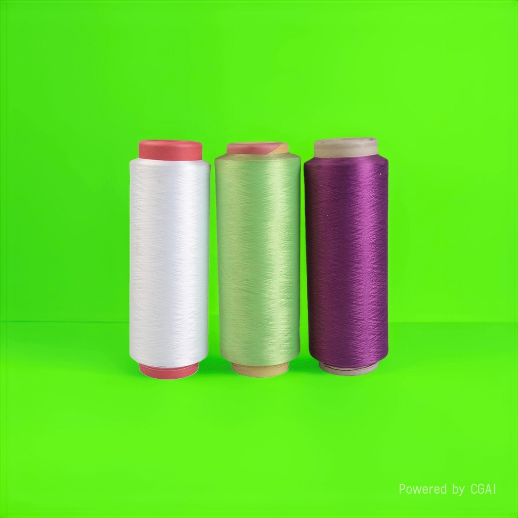 Three rolls of colorful other yarns, multi-color mixed and matched woven woolen yarn, hand-crochet DIY materials details Picture