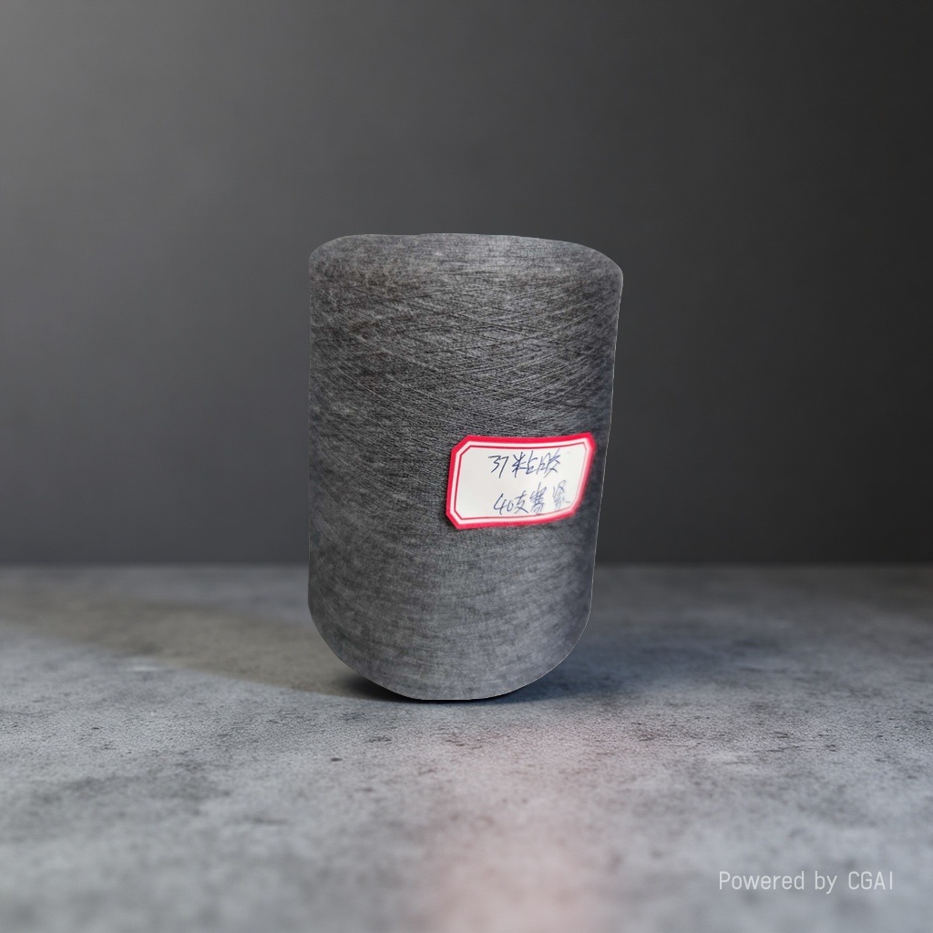 200-meter grey pure cotton yarn tube for household hand-woven knitted woolen yarn