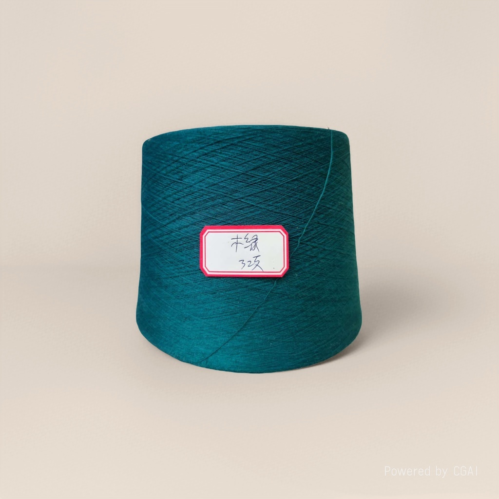 Dark green yarn rolls, other yarns, cotton and linen blended hand-woven woolen yarn, woven yarn materials details Picture