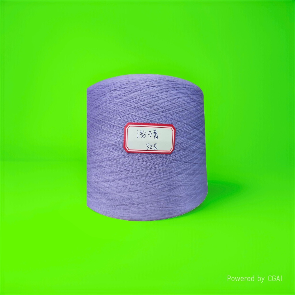 Light purple yarn roll, other yarns, cotton-nitrile blended hand-knitted yarn 100g