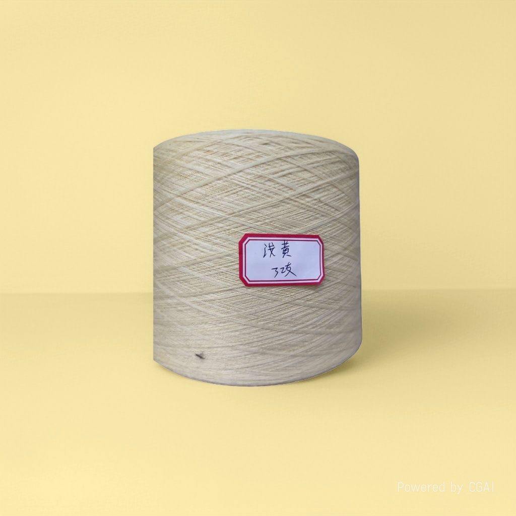 Wholesale of light yellow yarn rolls for hand-woven shawls, special wool yarn for weaving Application Scenario