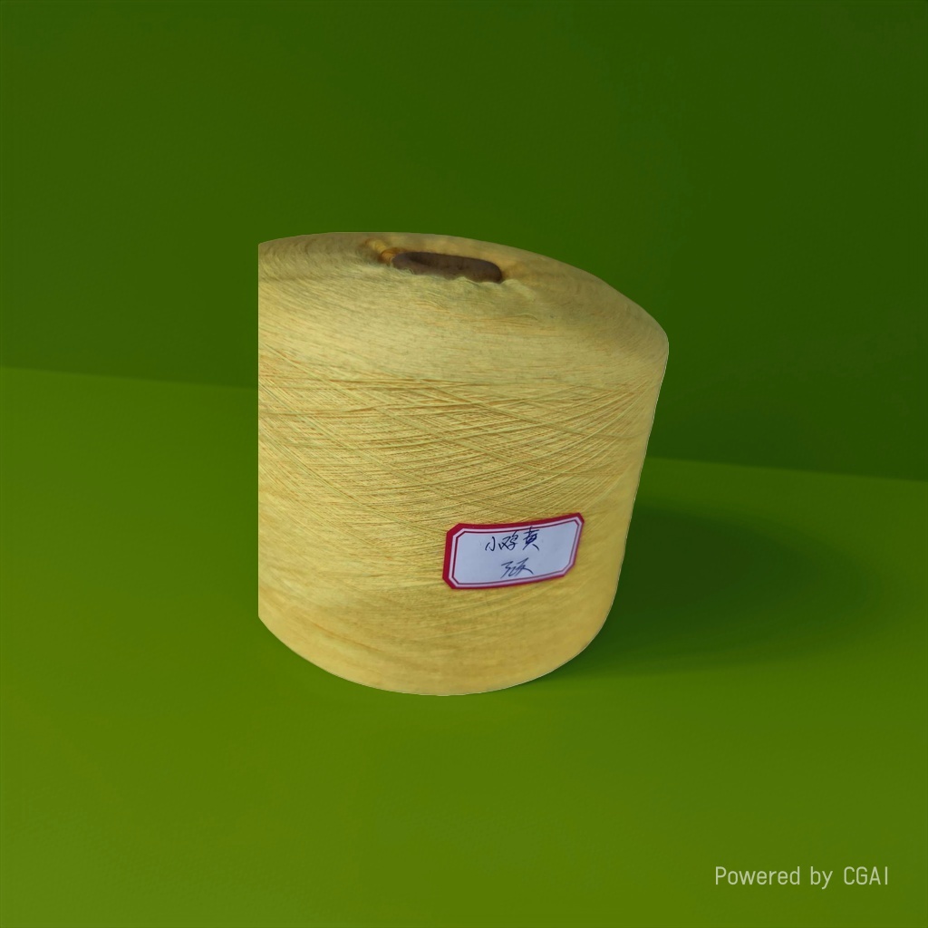 Yellow yarn rolls, other yarns, cotton blends, hand-woven woolen yarn, woven yarn balls