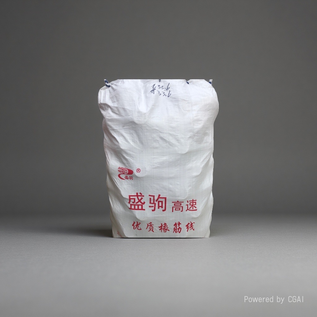 Shengju high-speed high-quality rubber band line white plastic woven bags, woven luggage bags, ton bags, green ton bags Application Scenario