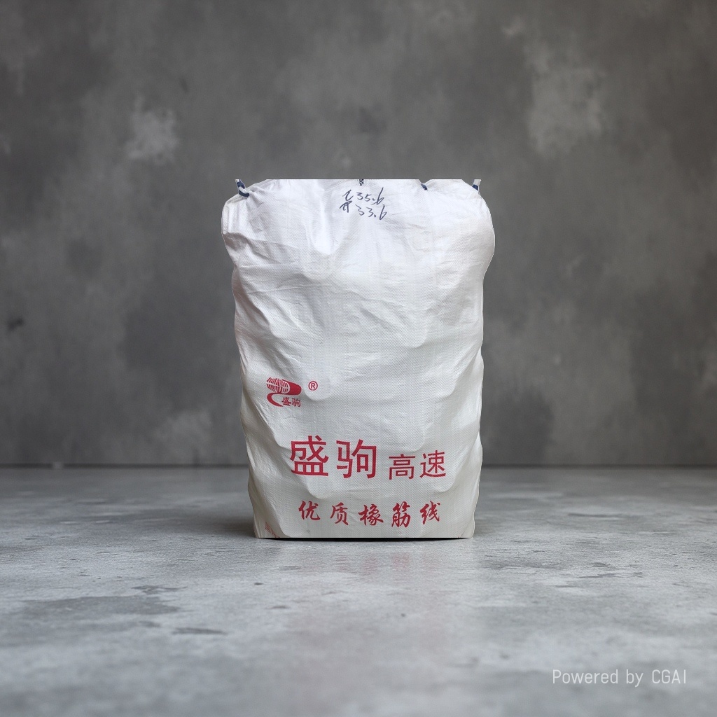 Shengju high-speed high-quality rubber band line white plastic woven bags, woven luggage bags, ton bags, green ton bags