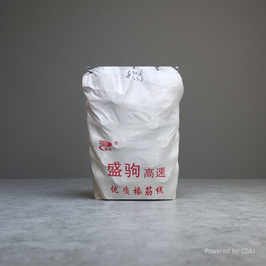 Shengju high-speed high-quality rubber band line white plastic woven bags, woven luggage bags, ton bags, green ton bags details Picture