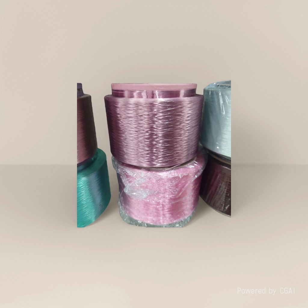 Purple silk thread is rolled with other yarns for weaving and embroidery, featuring high brightness, flexibility and tensile resistance Application Scenario