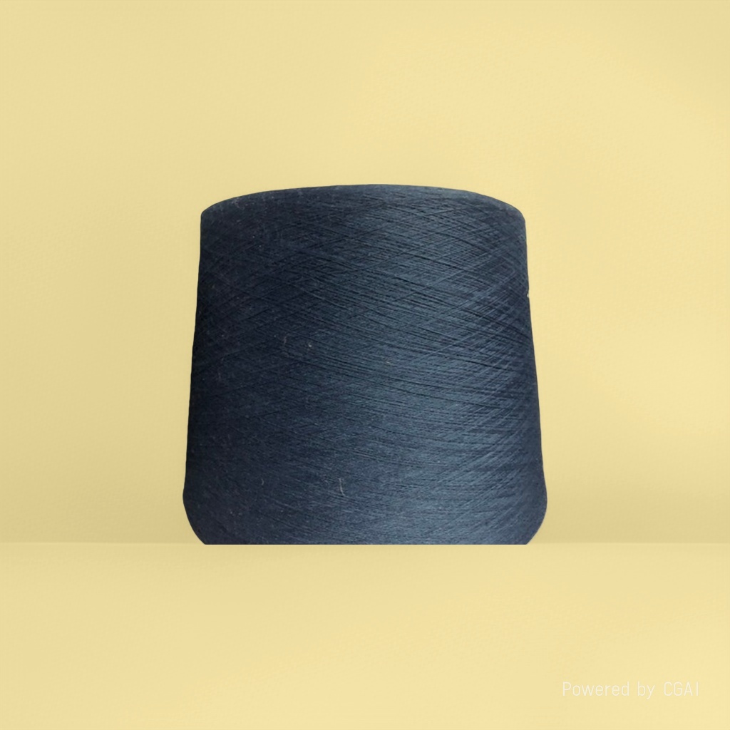 100g deep blue milk-cotton yarn roll for babies, soft and skin-friendly yarn details Picture