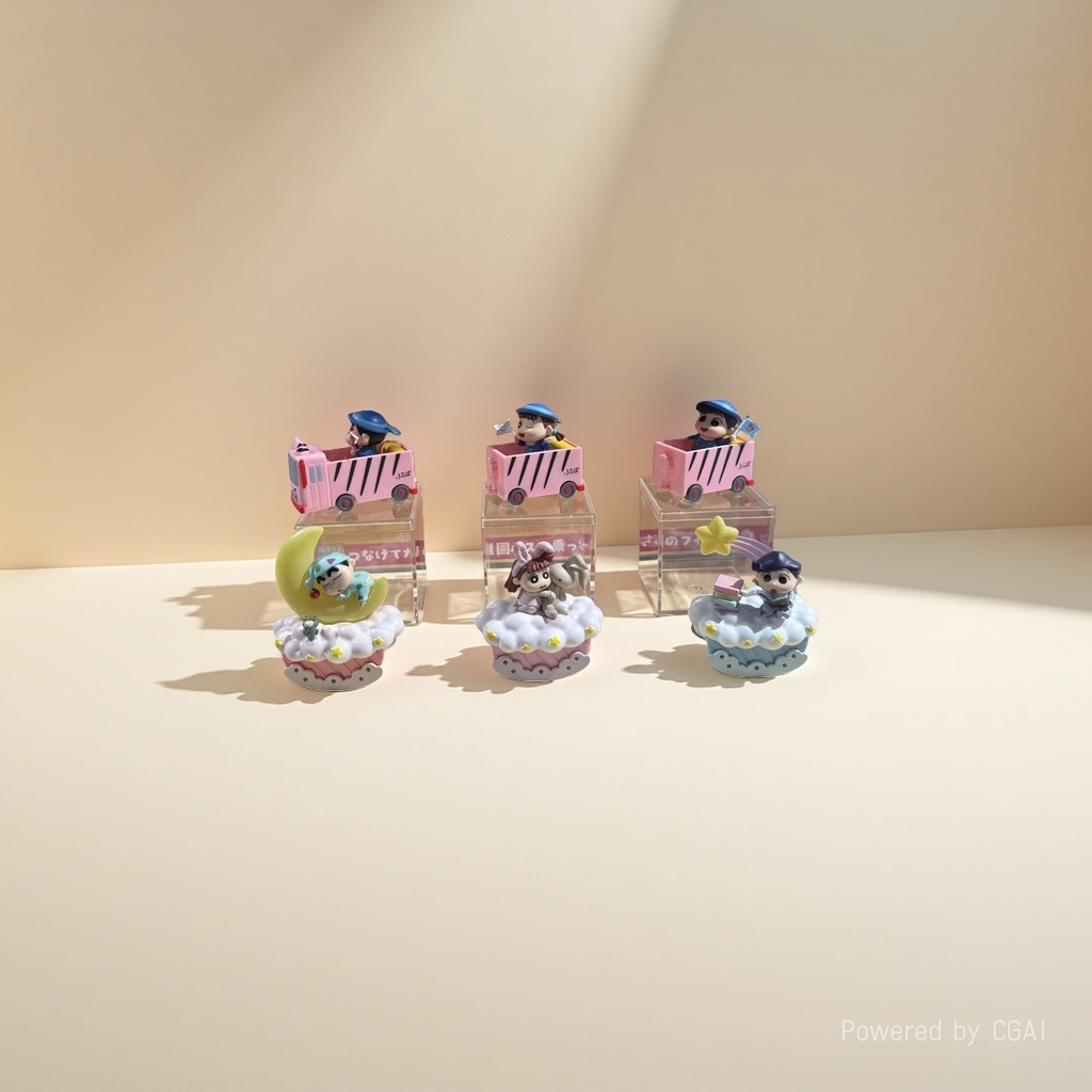 Mangniu Pink Kindergarten school Bus Toy Set, Police car model, Blind box, small car Specification image