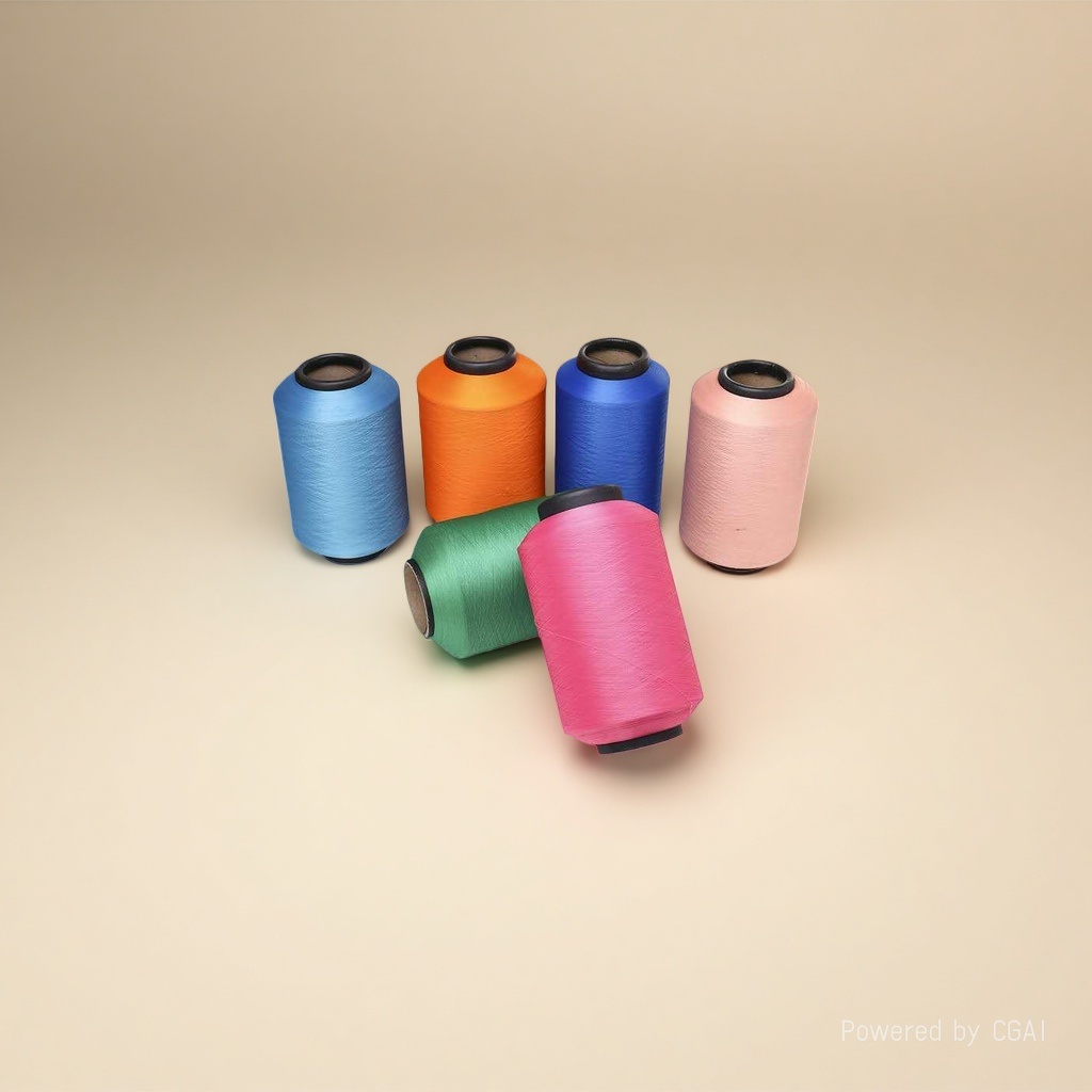 Fancy yarn rolls of colored segments dyed Chenille yarn Specification image