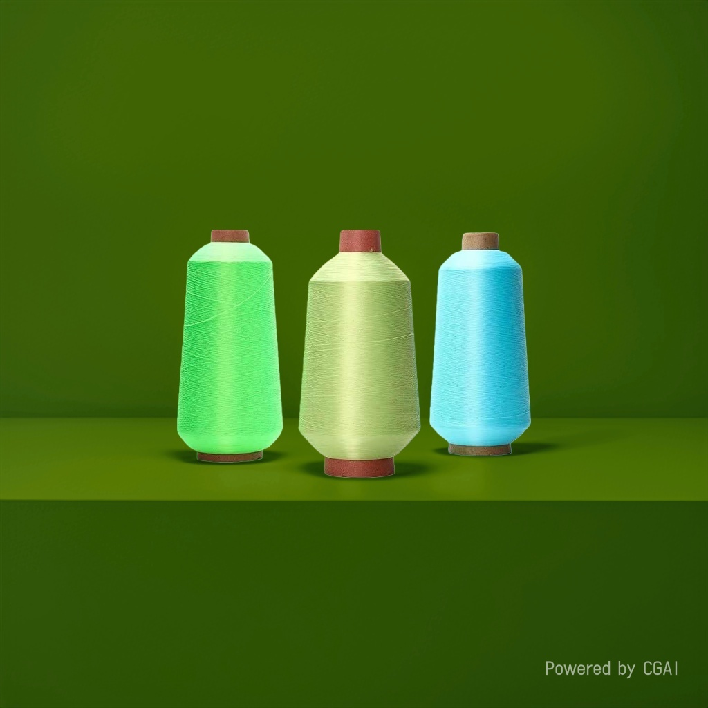 Green, light green, blue spool adhesive products, other binding details Picture