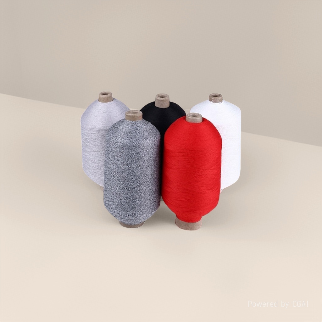Fancy yarn roll, colored section dyed Chenille yarn, fancy colored yarn roll details Picture