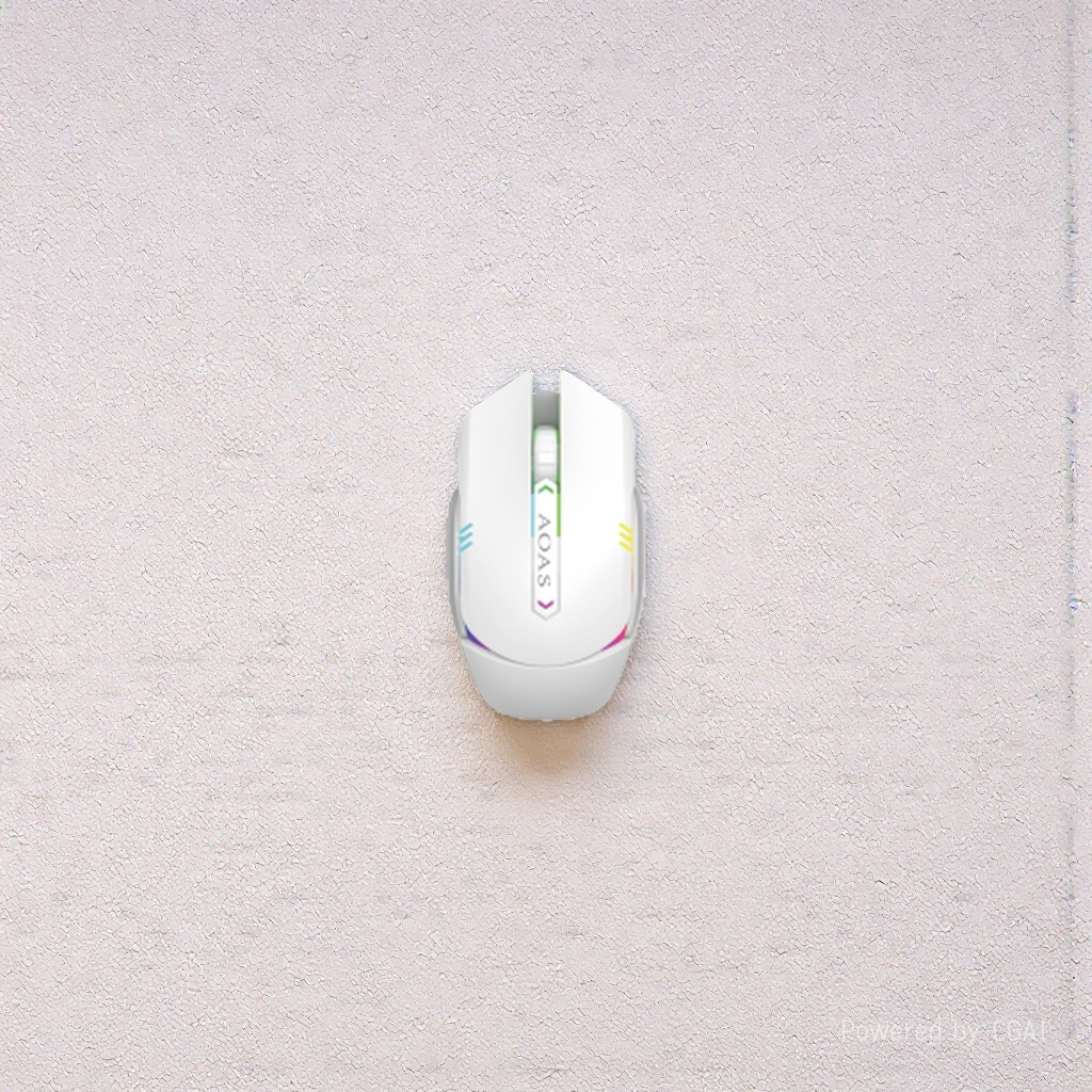 White transparent wireless charging mouse, wireless mouse pen, ergonomic, silent office Application Scenario
