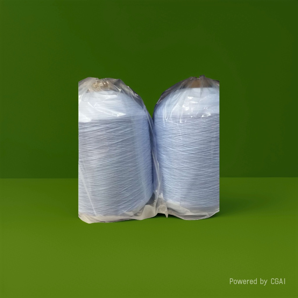 خيط الصوف من خيوط الغزل من القطن الأزرق الخفيف details Picture