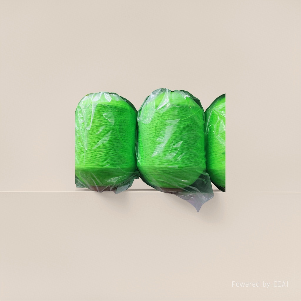 Bright green yarn balls, other yarns, cotton blended woven woolen yarn, for hand crocheting Application Scenario