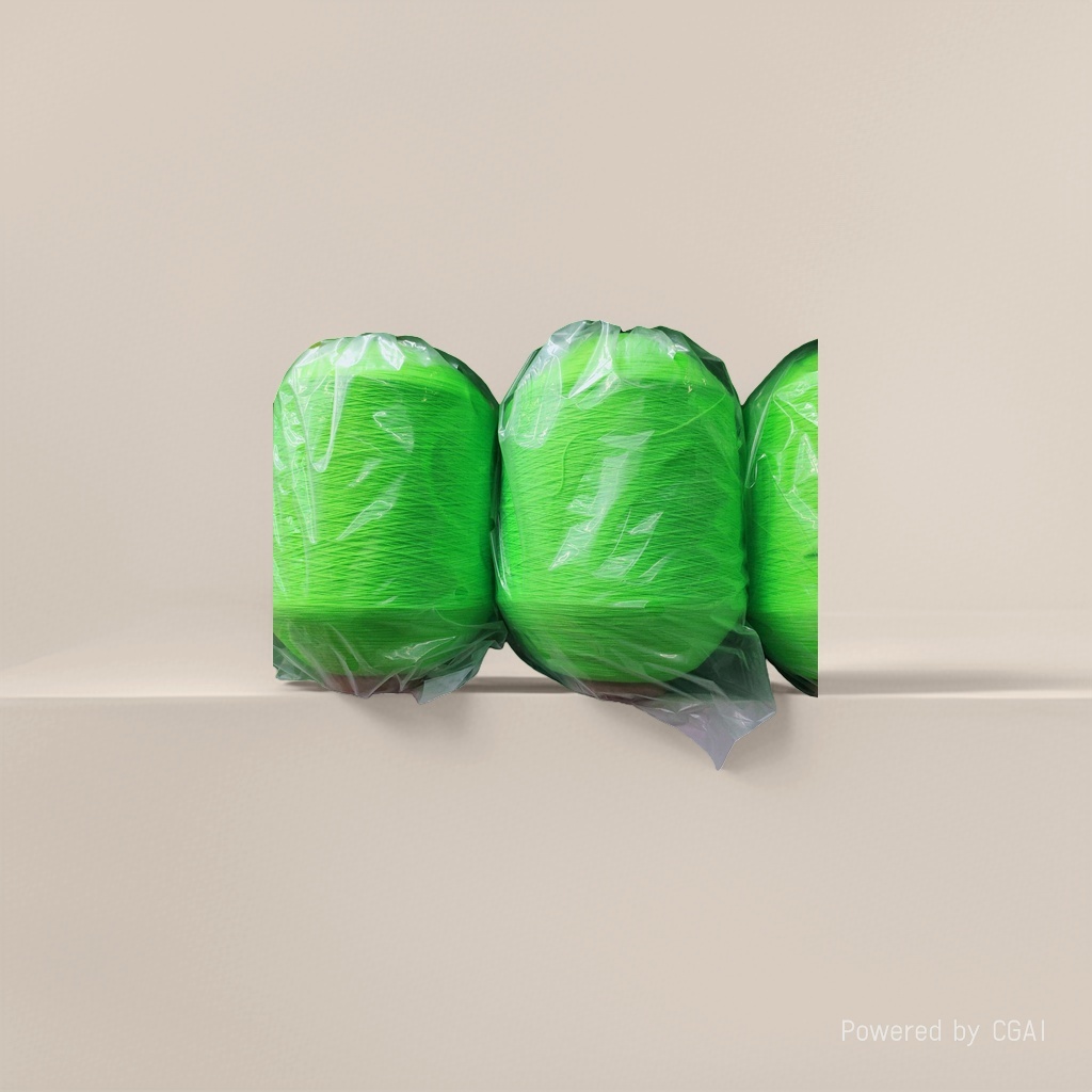 Bright green yarn balls, other yarns, cotton blended woven woolen yarn, for hand crocheting Specification image