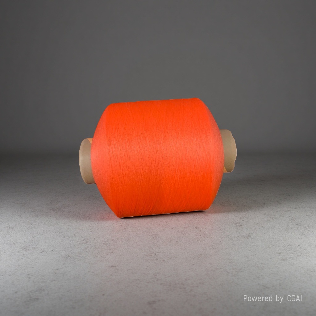 Orange yarn rolls of other yarns and cotton blended hand-knitted yarn balls Application Scenario