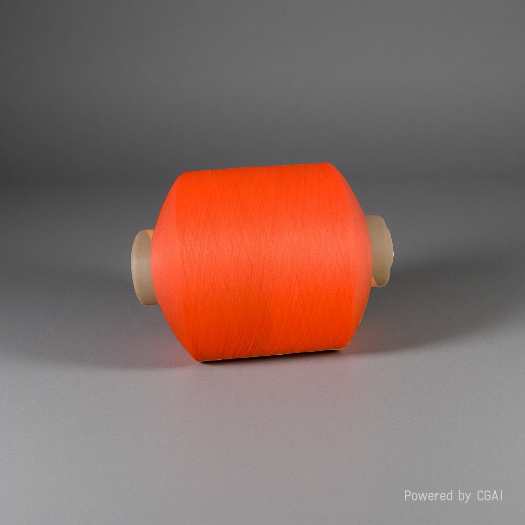 Orange yarn rolls of other yarns and cotton blended hand-knitted yarn balls Specification image