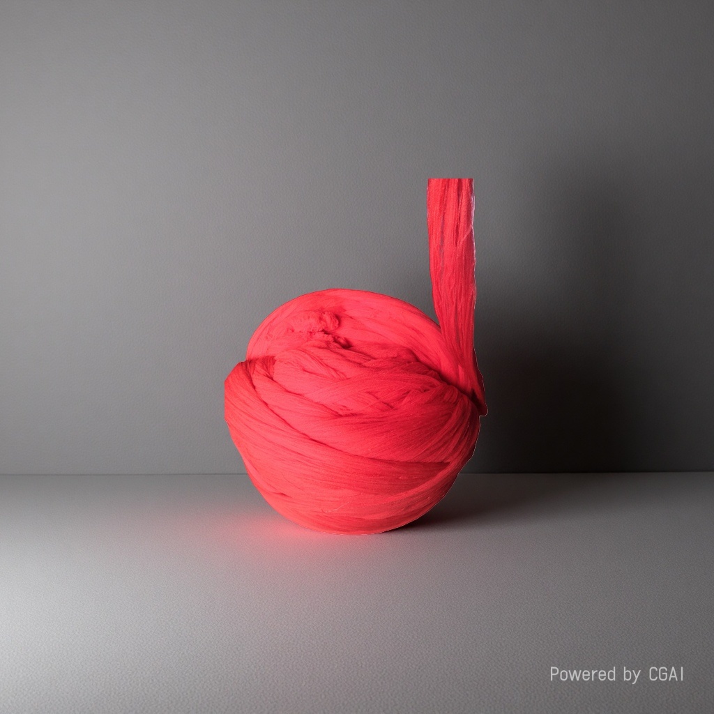Red yarn balls, other yarns, cotton and wool blends, hand-woven woolen yarn, woven yarn materials details Picture