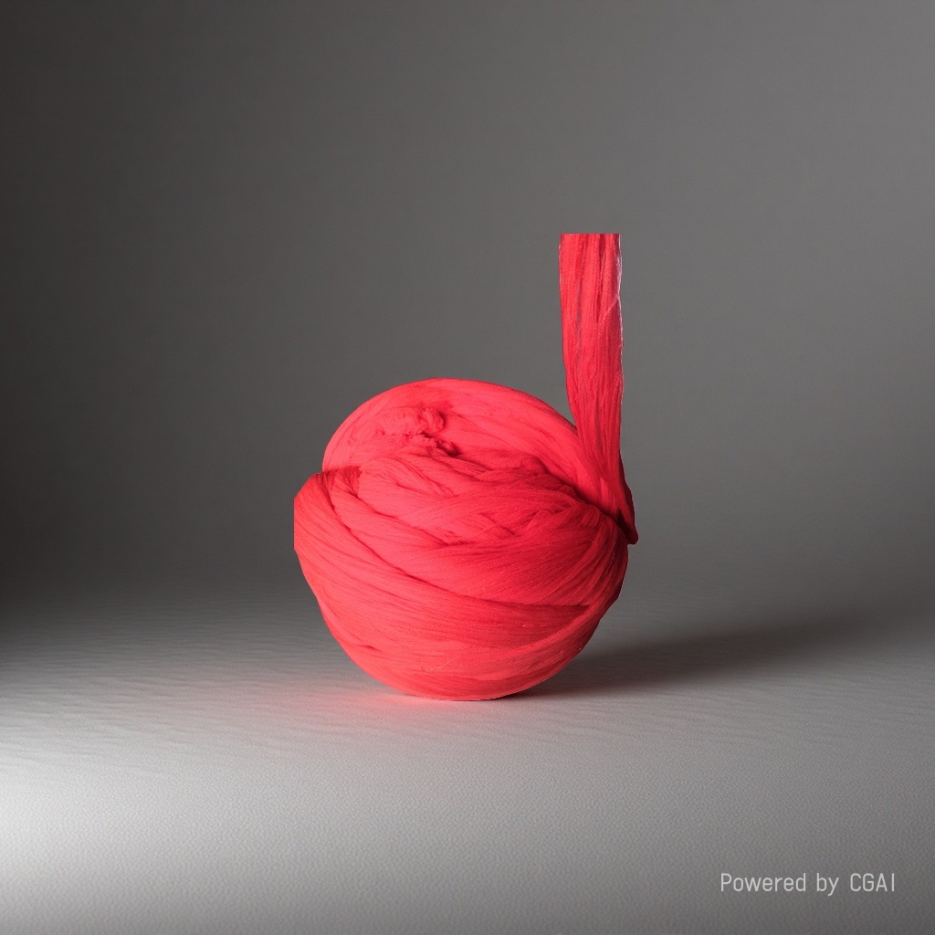 Red yarn balls, other yarns, cotton and wool blends, hand-woven woolen yarn, woven yarn materials Application Scenario