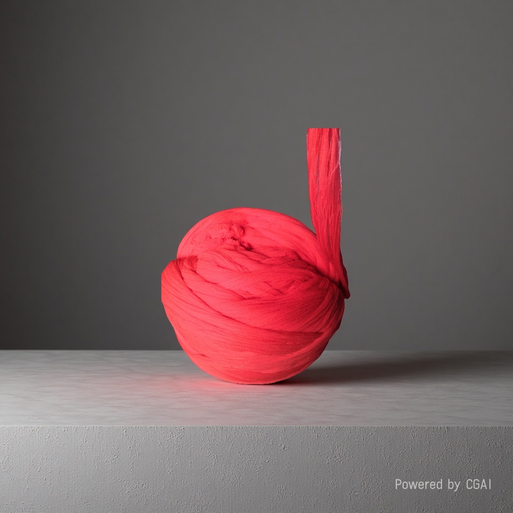 Red yarn balls, other yarns, cotton and wool blends, hand-woven woolen yarn, woven yarn materials Specification image