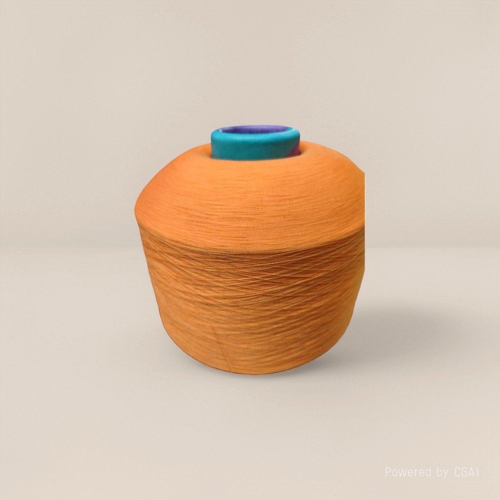 A detachable reel for winding orange yarn into other yarns for DIY knitting
