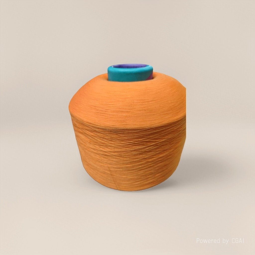 A detachable reel for winding orange yarn into other yarns for DIY knitting Application Scenario