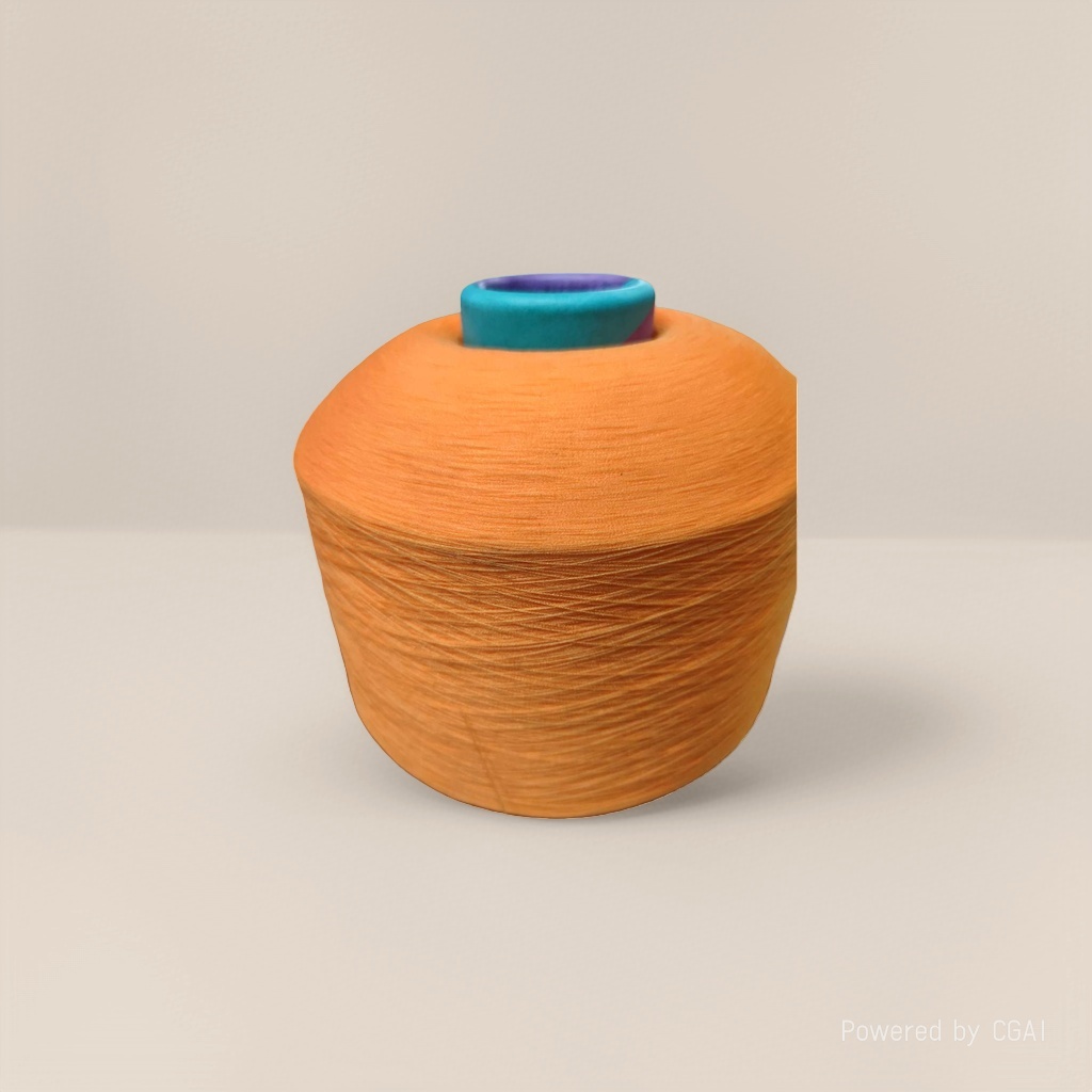 A detachable reel for winding orange yarn into other yarns for DIY knitting Specification image