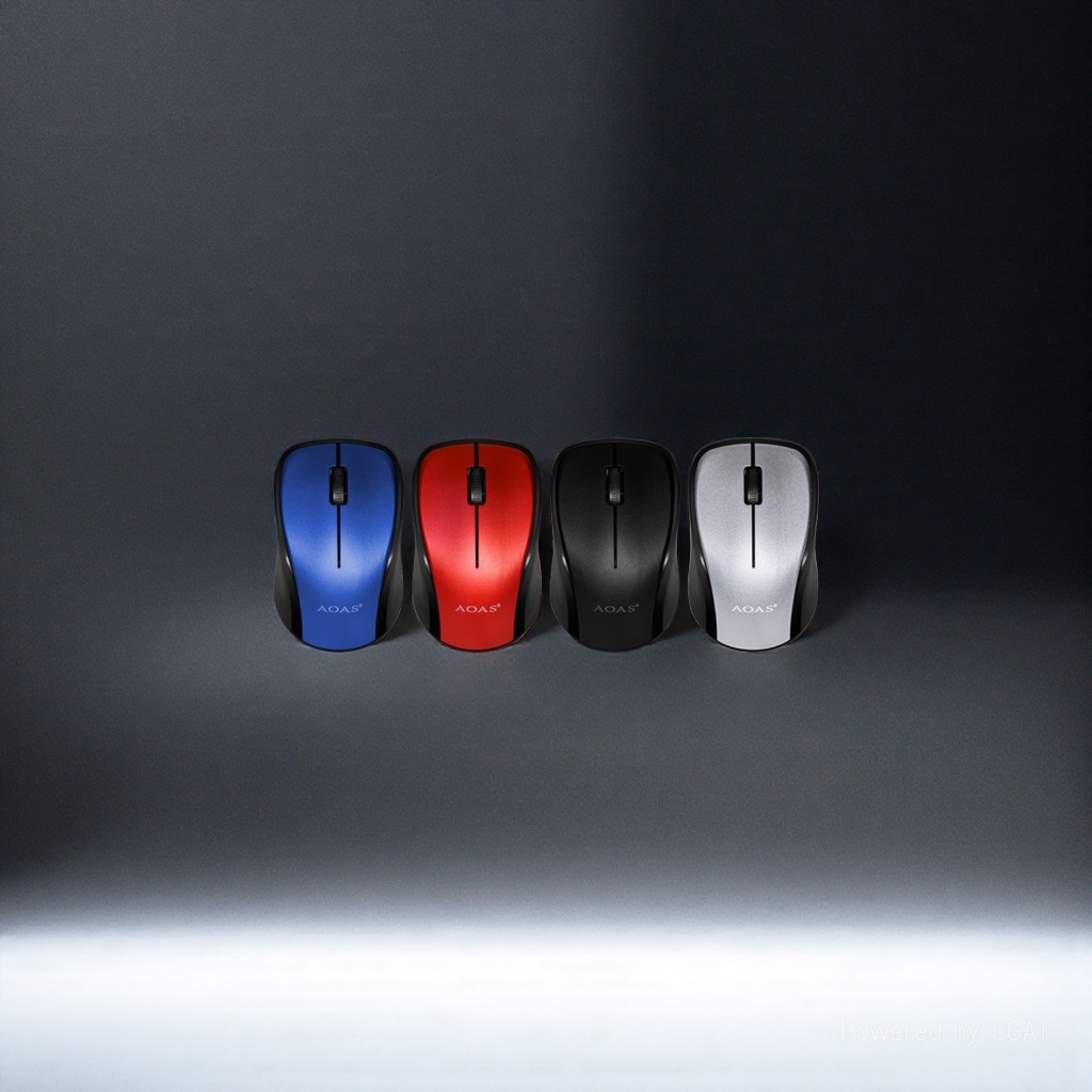The ergonomic silent design of the color LED mouse with RGB breathing light effect