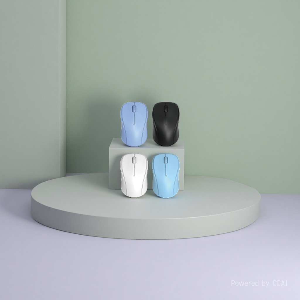 Wireless charging transparent mouse available in blue, black, white and light blue. Wireless mouse pen