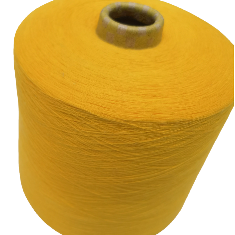 Yellow yarn rolls, other yarns, cotton blends, hand-woven woolen yarn, woven yarn materials Item Picture