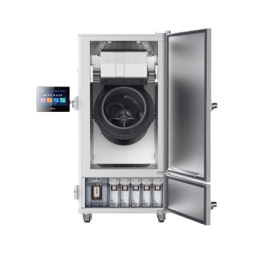 Silver stainless steel household automatic cooking machine, electric vegetable cutter, commercial multi-functional cooking machine, little cow cooking robot Item Picture